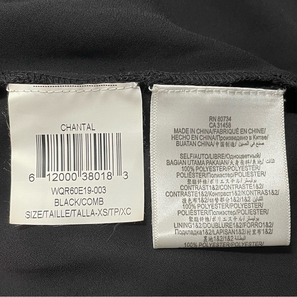 BCBGMaxAzria Chantal Colorblock Cut Out Flowy Sheath Dress Women's Size XS - Picture 8 of 9